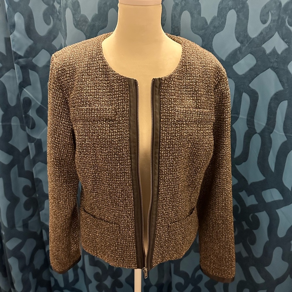 Brown Tweed Blazer - Picture 2 of 7